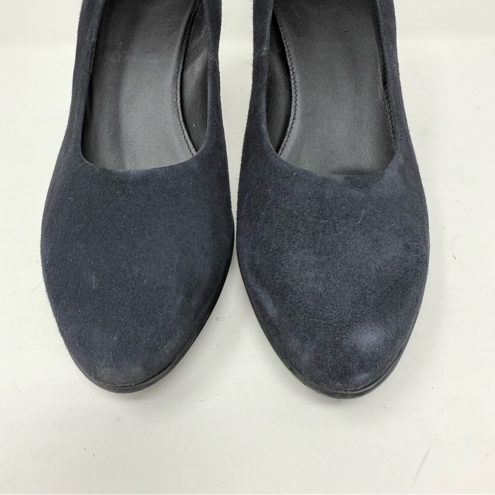 New Aquatalia Raysa Suede Stiletto Platform Pump Blue Sz 7 - Picture 11 of 16